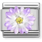 Nomination Classic Silvershine Lila flower 330321/03
