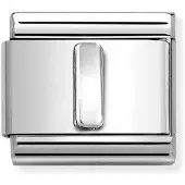 Nomination Classic Silvershine kirjainkoru I 330113/09
