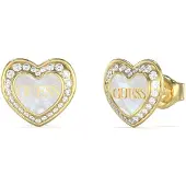 GUESS Love kullanväriset sydänkorvakorut JUBE04028JWYGWHT/U