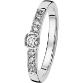 Kohinoor 033-240V-21 Timanttisormus valkokulta Stella 17