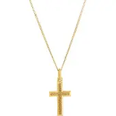 Top Gold hopeinen kullattu risti 5256691500