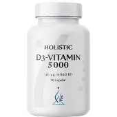 Holistic D3-vitamin 5000 (125 µg) extra högdoserad 90 vegetabilis
