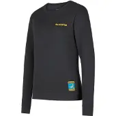 La Sportiva Climbing on the Moon Sweatshirt W Carbon/Giallo - L