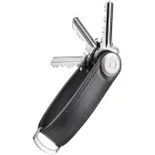OrbitKey Hybrid Leather Key Organiser -avainlenkki, musta