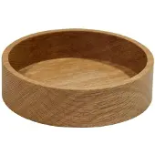 Lind DNA Wood Box säilytys lasinalusille Nature-tammi, ympyrä, S