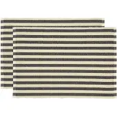 Södahl - Statement Stripe Pöytätabletti 33x48 2 kpl Ash