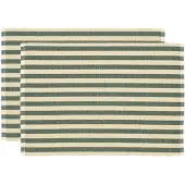 Södahl - Statement Stripe Pöytätabletti 33x48 cm 2 kpl Green