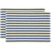 Södahl - Statement Stripe Pöytätabletti 33x48 cm 2 kpl Blue