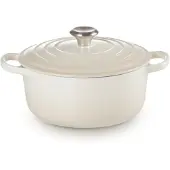 Le Creuset - Signature Valurautapata pyöreä 22 cm Meringue