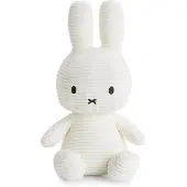 Miffy ECO Pehmeä Corduroy-lelu 33 Cm White White 33 cm Valkoinen 33 cm Pojat, Tytöt