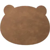 Lind DNA Lasten pöytämatto BEAR NUPO 38 x 30 cm, luonnollinen, nahka,