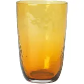Broste Copenhagen Drinking Glass Hammered - Yellow - 50 CL
