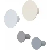 Blomus - Ponto Koukku Set of 4 Warm Gray/Monivärinen