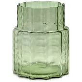 Serax Waves 04 maljakko Ø18x21 cm Green-clear
