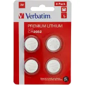 Verbatim – Lithium battery CR2032 3V 4 pack (49533)