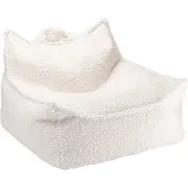 WigiWama Beanbag Chair Teddy - White - 80X 70X 50CM