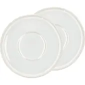 Villa Collection Styles teelautanen Ø13 cm 2-pakkaus Cream white