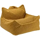 WigiWama Beanbag Chair Teddy - Yellow - 80X 70X 50CM