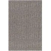 Narma Diby -plasticWeave muovimatto, kaksipuolinen, musta-kerma, 70 x 150 cm