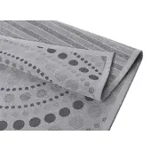 Narma Oola -smartWeave chenillematto, kaksipuolinen, hopea, 100 x 160 cm