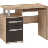 Meblocross Työpöytä Angel 1D1S, tumma tammi / vaalea tammi