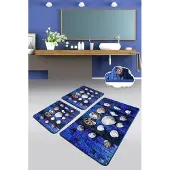 Hobby Hall Kylpyhuoneen mattosetti Seashell, 3 kpl.