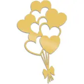 Hobby Hall Metallinen seinäkoriste Balloons