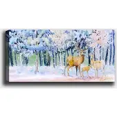 Hobby Hall Sisustustaulu Peura talvella, 30 x 80 cm