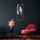 Hobby Hall Metallinen seinäkoriste, 32 x 90 x 5 cm