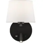 ACB Stilo seinävalaisin E27+LED 3W 3000K 19cm musta