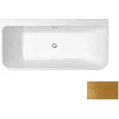 Besco Kylpyamme Glam 170 Gold, kullanvärisellä tulpalla