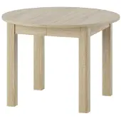 Szynaka Meble Indus -pöytä, jatkettava, 76 x 105 x 105 cm, tammi