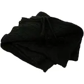 Amibelle Lemmikkipeitto tupsuilla, musta 120 x 120 cm