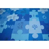 Rugsx Lasten Matto PUZZLE sininen