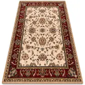 Rugsx Alfombra de lana POLONIA TARI rubí claro 135x200 cm