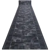 Rugsx Alfombra de pasillo con refuerzo de goma TRIBE antracita 80cm 80x280 cm