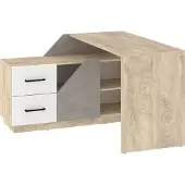 Hobby Hall Työpöytä Pax-02, ruskea/harmaa