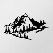 Hobby Hall Ripustettava koriste Mountain 40 cm