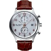 Leijona Sport Ohra Solar Chrono Steel & Brown 5020-2608
