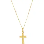 Top Gold hopeinen risti kullattu 5256721500