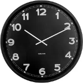 Karlsson KA5848BK New Classic Large Black seinäkello 60 cm