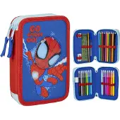 Spiderman Kaksikerroksinen penaali, jossa on Hämähäkkimies-aiheita