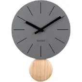 Karlsson seinäkello Arlo Pendulum matt dark grey KA5967GY