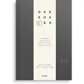 Adlibris 10-vuotispäiväkirja Pellavatekstiili Tummanharmaa, Burde