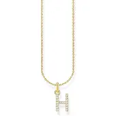 Thomas Sabo 18-karaatin kullattu kirjainkaulakoru H KE2247-414-14
