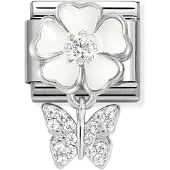 Nomination Classic 331814/05 flower/ butterfly pala