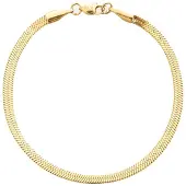 Mockberg Thin snake käärmerannekoru kullanvärinen small MO571