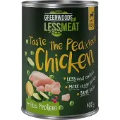 Greenwoods 6x400g Less Meat Peas voimakkaat herneet kana