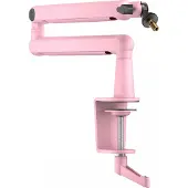 Fifine Low-Profile Boom Arm Stand - Vaaleanpunainen Mikrofoniteline