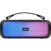 STREETZ TWS Boombox, IPX5, BT 5/AUX/USB-A, RGB-LED, musta